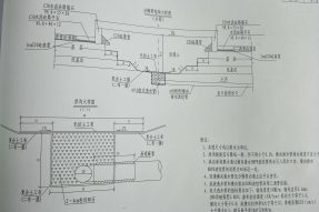 矩形排水溝蓋板模具分隔帶結構平面設計圖